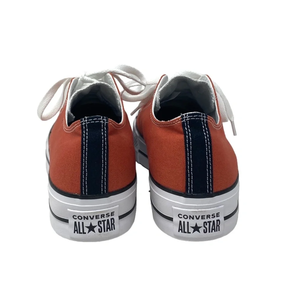Converse Chuck Lift Platform Men's Shoes White Orange Canvas Custom 171210C-WOB - Picture 5 of 10